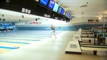 A bowler at Danville Bowl.