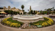 General view of the atmosphere at Balboa Park outside Comic-Con Museum on July 07, 2019 in San Diego, California.