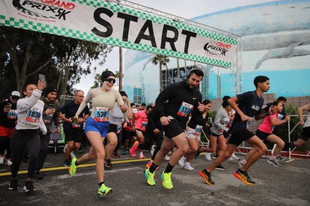 Runners are off to the races on Sunday, Apr. 14,...