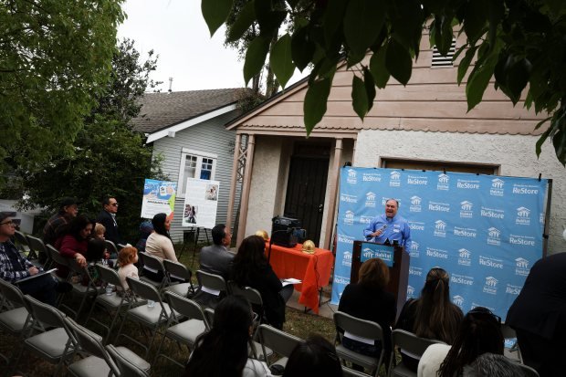 San Gabriel Valley Habitat for Humanity CEO, Bryan Wong, speaks...