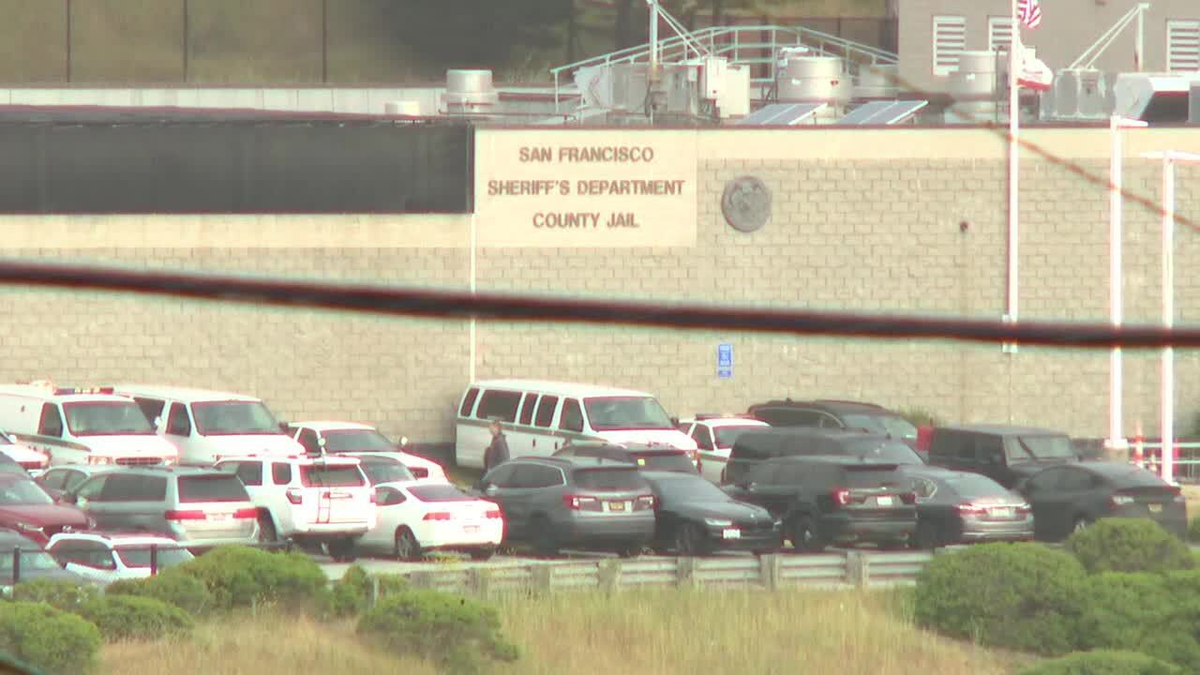 Cars out front of San Francisco Sheriff's Office