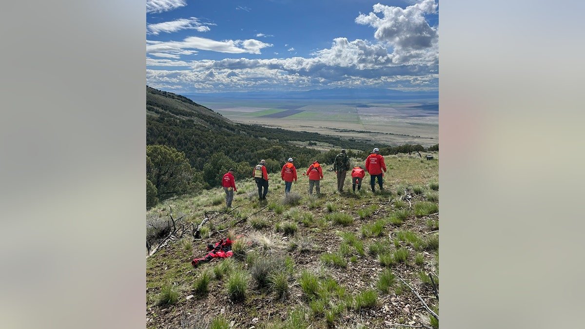 search and rescue team in Hansel Mountains