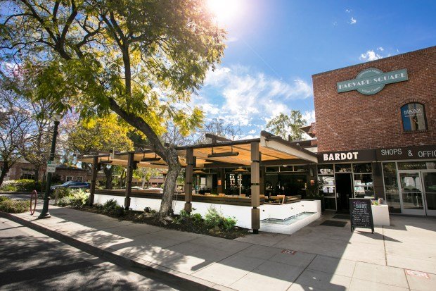 Bardot in Claremont offers patrons outdoor patio seating day and...