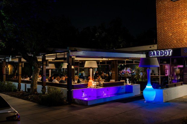 Bardot in Claremont offers patrons outdoor patio seating day and night. (Photo by Erin Hughes Photography)