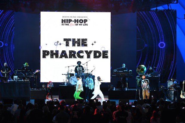 The Pharcyde and The Roots perform onstage during The Roots...