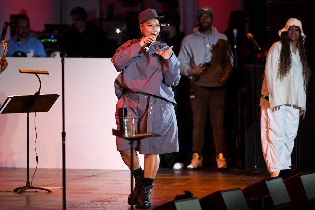 Queen Latifah performs onstage during The Roots Picnic: Hip-Hop is...