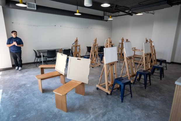 The Art Room in the Weingart Tower, a 19-story, 278-unit...