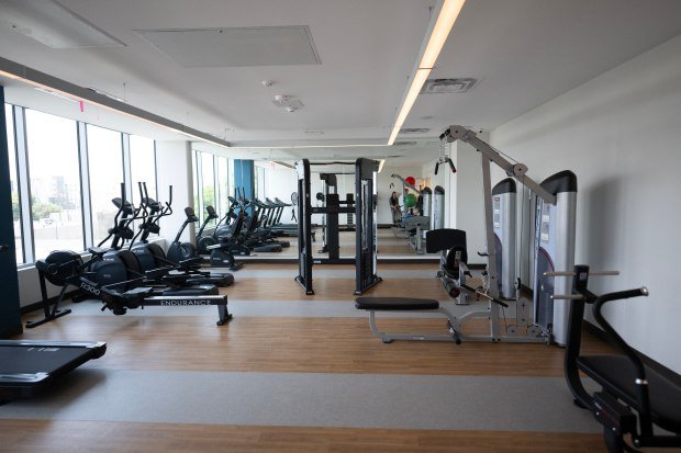 The Gym in the Weingart Tower, a 19-story, 278-unit permanent...