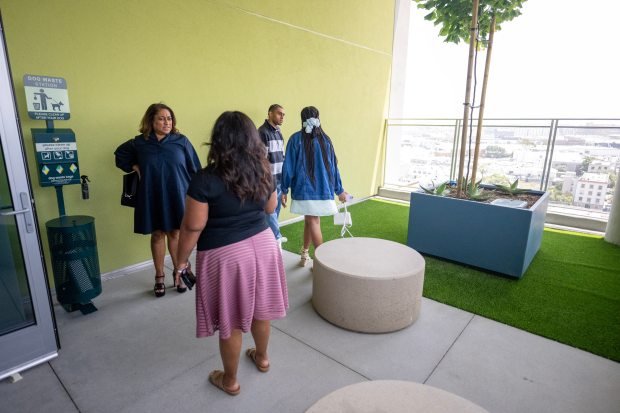 A dog area in the Weingart Tower, a 19-story, 278-unit...