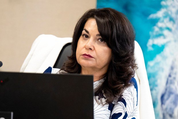 Laguna Beach City Manager Shohreh Dupuis during a city council meeting in Laguna Beach on Tuesday, May 16, 2023. (Photo by Leonard Ortiz, Orange County Register/SCNG)