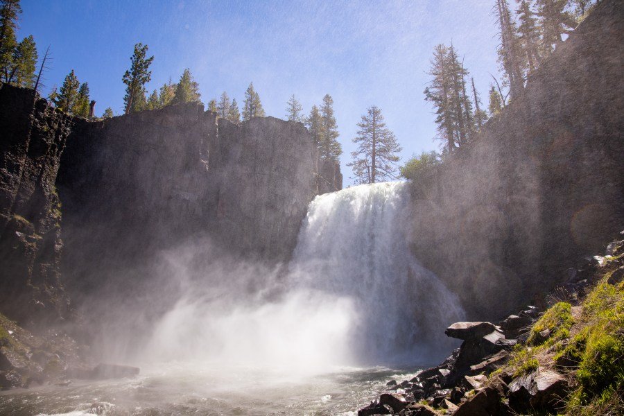 Rainbow Falls near Mammoth Lakes is shown June 7, 2024. (Samantha Lindberg/Mammoth Lakes Tourism)