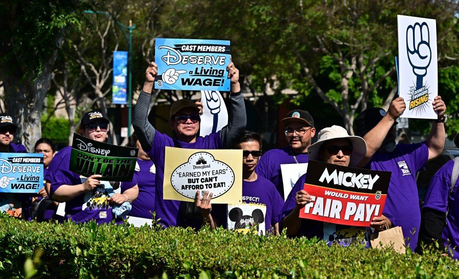 Disneyland Protest