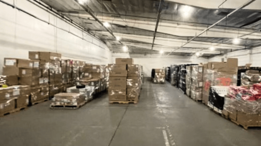 Fifty-one suspects were arrested and $8 million worth of stolen cargo was discovered during a San Bernardino County bust operation. (San Bernardino Police Department)