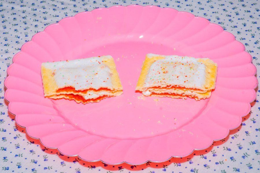 Pop-Tarts, sold in the U.S. and made with Red No. 40, left, and Pop-Tarts, sold in Canada and made without it, right, are displayed in New York, May 22, 2024. (Getty Images)