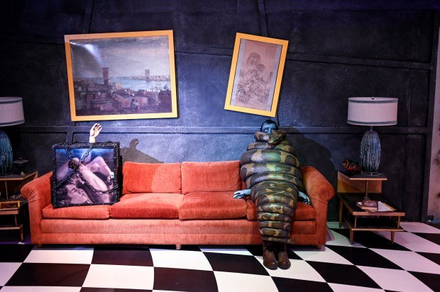 Visitors in the waiting room at the Afterlife Experience at...