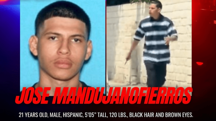 A suspect, Jose Mandujanofierros, 21, is seen in a photo from the Santa Ana Police Department.