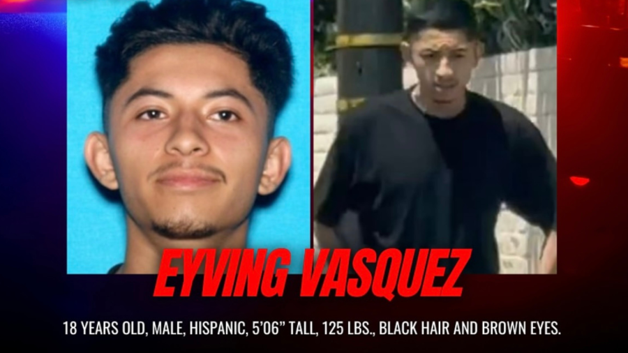 A suspect, Eyving Vasquez, 18, is seen in a photo from the Santa Ana Police Department.