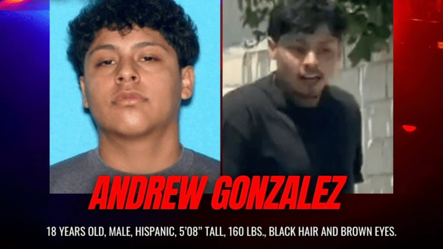 A suspect, Andrew Gonzalez, 18, is seen in a photo from the Santa Ana Police Department.