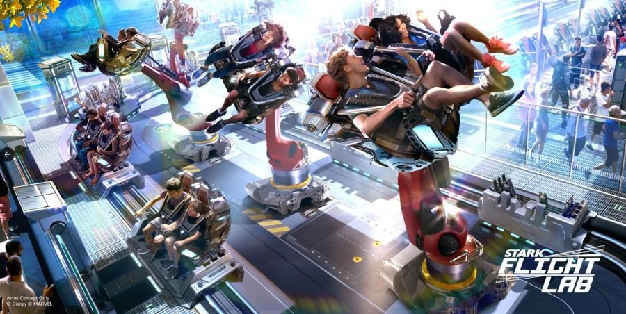 Avengers Campus at Disneyland will double in size with two brand new attractions. Get ready for Avengers Infinity Defense and Stark Flight Lab. (Disney Parks)