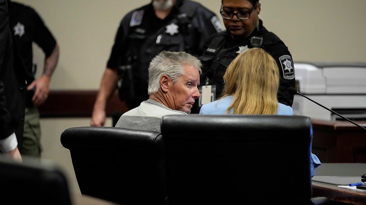 Colin Gray sits in the Barrow County courthouse