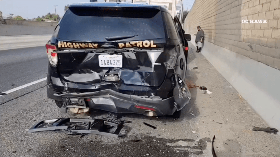 CHP officer injured