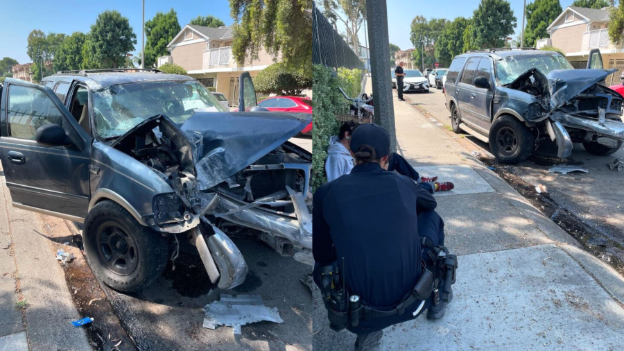 Police detained 17 people near an Anaheim school during an operation targeting reported drug use and sales. (Anaheim Police Department)