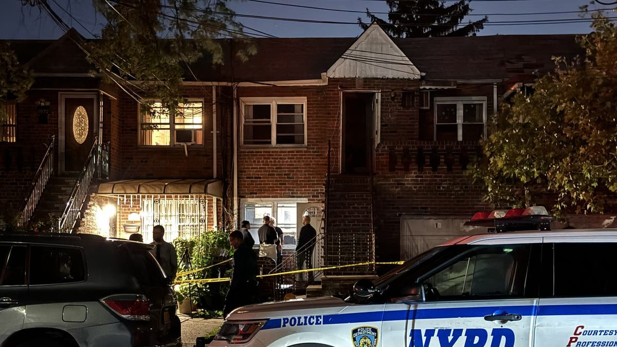 NYPD outside residential home