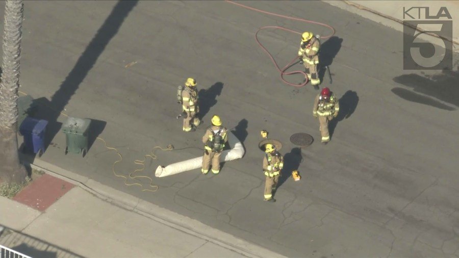 A methane gas leak forced evacuation orders in Ventura on September 19, 2024. (KTLA)