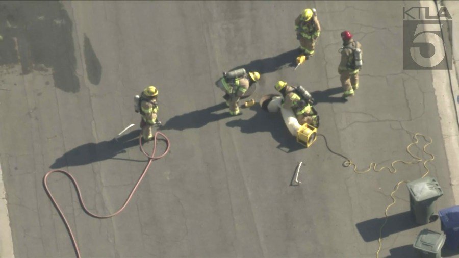 A methane gas leak forced evacuation orders in Ventura on September 19, 2024. (KTLA)